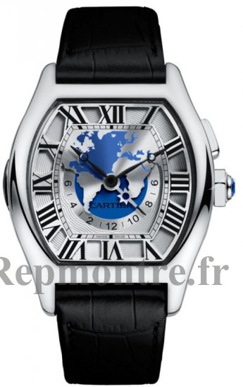 Réplique Cartier Tortue Multiple Zonas horarias W1580050 Blanc Or Montre - Cliquez sur l'image pour la fermer