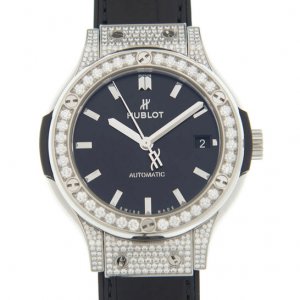 Replique HUBLOT Classic Fusion Diamond Black Dial 565.NX.1470.LR.1604