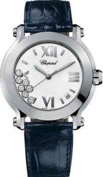 Chopard Happy Sport Round Quartz 36mm Dames Réplique Montre 278475-3001