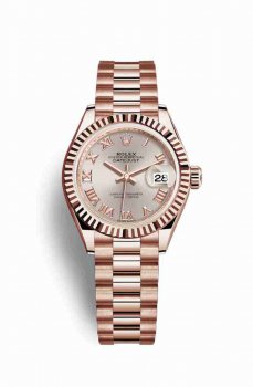 Réplique montre Rolex Datejust 28 Everose 279175 m279175-0011