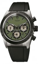 Réplique Tudor Fastrider Chronographe Noir Ceramic Bezel vert Rubber Strap 42010n