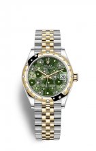 Replique Montre Rolex Datejust 31 OysterAcier and Jaune Or M278343RBR-0032