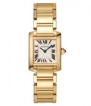 Replique Cartier Tank Francaise Petit Jaune Or WGTA0031