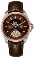 TAG Heuer Grand Carrera Grande Date Acier et Or rose Réplique Montre WAV5153.FC6231