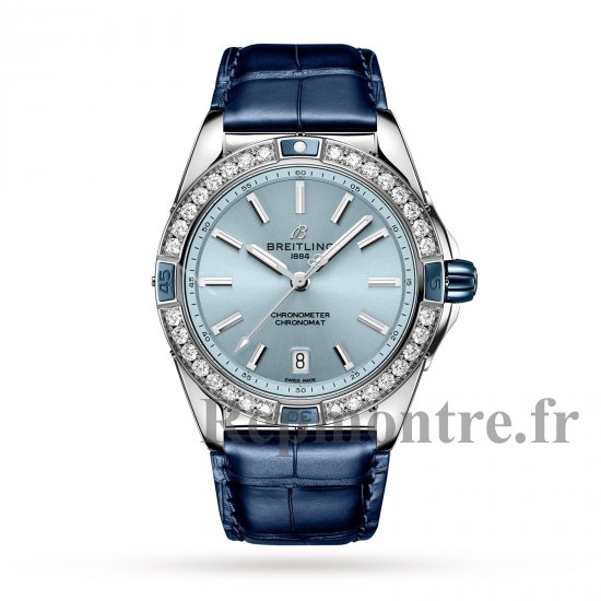 Breitling Super Chronomat Automatique 38 Bracelet en cuir bleu Replique montre A17356531C1P1 - Cliquez sur l'image pour la fermer