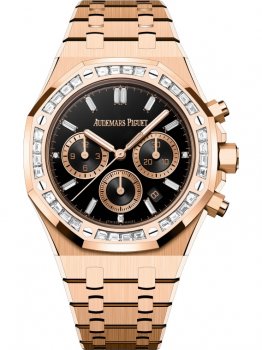 Audemars Piguet Royal Oak Chronographe 38 Or Rouge Diamant Onyx 26715OR.ZZ.1356OR.02