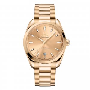Omega Seamaster Aqua Terra Shades 38 mm Replique montre femme Jaune O22050382008001