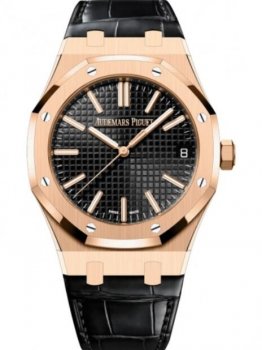 Copie de Audemars Piguet Royal Oak Automatique 50e Anniversaire Ou Rose 41mm Cadran Noir 15510OR.OO.D002CR.01