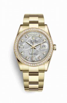 Réplique montre Rolex Day-Date 36 jaune 18 ct 118348 m118348-0097