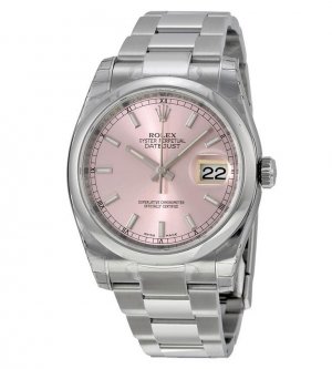 Réplique Rolex Datejust Rose Cadran Inoxydable Acier 116200PSO