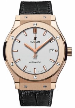 Replique HUBLOT Classic Fusion Silver Dial 18K Rose Gold 542.OX.2611.LR