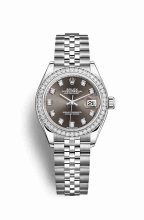 Réplique montre Rolex Datejust 28 blanc Roles 279384RBR m279384rbr-0017