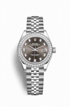 Réplique montre Rolex Datejust 28 blanc Roles 279384RBR m279384rbr-0017
