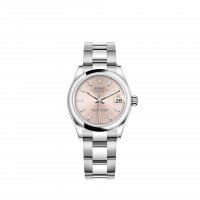 Réplique montre Rolex Datejust 31 Oystersteel cadran rose