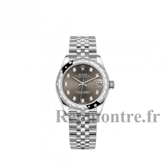 Réplique Rolex Datejust 31 Rolesor combination of Oystersteel white gold M278344RBR-0008 - Cliquez sur l'image pour la fermer