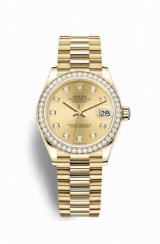 Réplique montre Rolex Datejust 31 jaune 278288RBR m278288rbr-0005