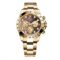 Réplique Rolex Cosmograph Daytona fonce de nacre Cadran 18kt jaune or montre des hommes