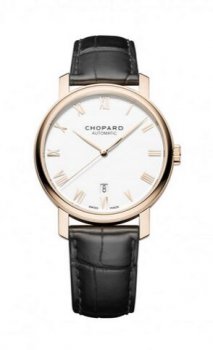 Réplique Chopard Classic Or rose Blanc Automatique Montre 161278-5005