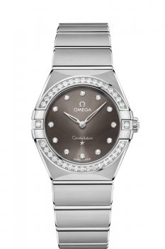 AAA Réplique Montre OMEGA Constellation Acier diamants 131.15.28.60.56.001