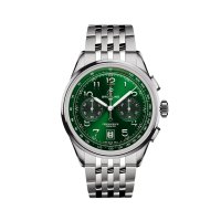 Breitling Premier B01 Chronographe 42mm Montre Replique Homme Vert Acier Inoxydable AB0145371L1A1