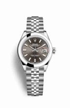Réplique montre Rolex Datejust 28 279160 Gris fonce Cadran