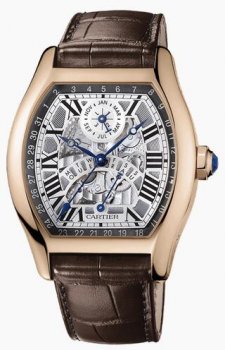 Réplique Cartier Tortue automatique Perpetual Calendar hommes Montre W1580047