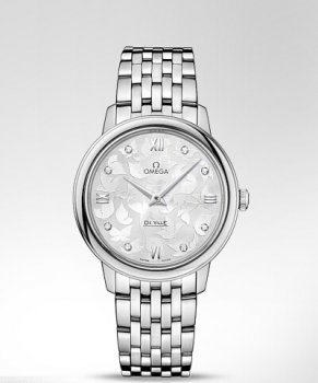 Réplique Omega De Ville Prestige Butterfly Quarz 32.7mm Montre 424.10.33.60.52.001