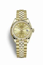 Réplique montre Rolex Datejust 28 jaune 18 ct 279178 m279178-0003