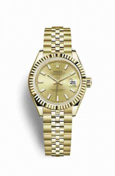 Réplique montre Rolex Datejust 28 jaune 18 ct 279178 m279178-0003