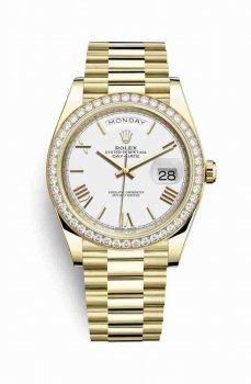 Réplique de montre Rolex Day-Date 40 jaune 18 ct 228348RBR m228348rbr-0034