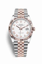 Réplique montre Rolex Datejust 36 Everose Roles 18 ct Everose 126231 m126231-0015
