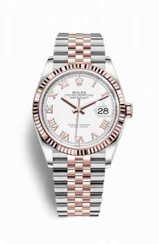 Réplique montre Rolex Datejust 36 Everose Roles 18 ct Everose 126231 m126231-0015