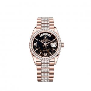 Replique Rolex Day-Date 36 montre 18 ct Everose gold M128345RBR-0045