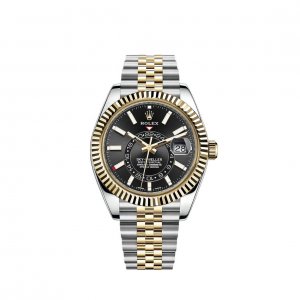 Replique Rolex Sky-Dweller Yellow Rolesor Oystersteel 18 ct gold M326933-0005 montre