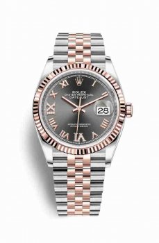 Réplique montre Rolex Datejust 36 Everose Roles 18 ct Everose 126231 m126231-0023