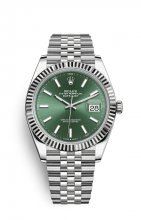 Copie de Rolex Datejust 41 OysterAcier and Blanc Or M126334-0028