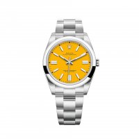 Copie Rolex Oyster Perpetual 41 Bracelet Oyster a cadran jaune m124300-0004