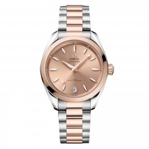 Omega Seamaster Aqua Terra Shades 34 mm Replique montre femme Rose O22020342010001
