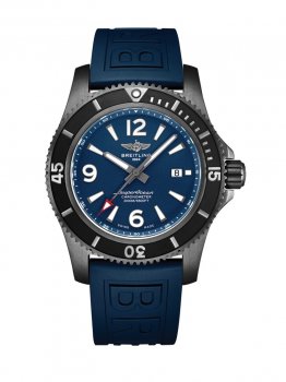 qualite superieure Réplique Breitling Superocean Automatique 46 Noir Acier Bleu M17368D71C1S1