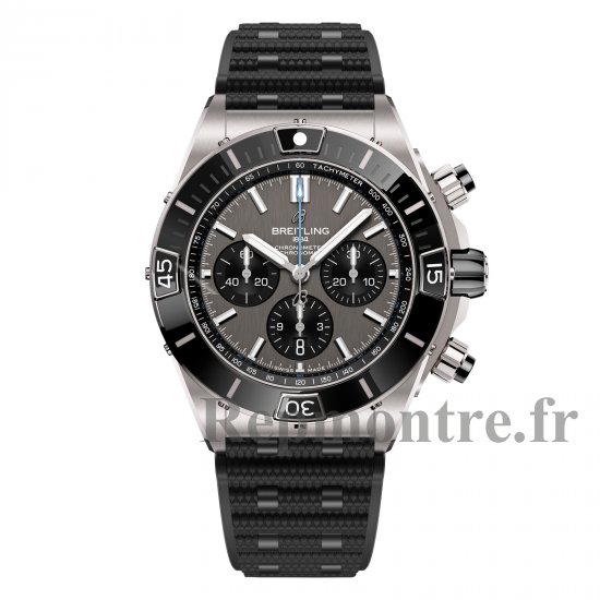 Breitling Super Chronomat B01 44mm Replique montre pour homme Caoutchouc gris EB0136251M1S1 - Cliquez sur l'image pour la fermer