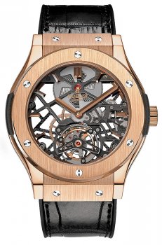 Réplique Hublot Classic Fusion Skeleton Tourbillon King Or 505.OX.0180.LR