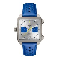 TAG Heuer Monaco Chronographe Racing Bleu ?dition Limitee 39mm Montre Replique Homme Argent CAW218C.FC6548
