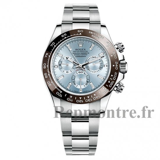 Réplique Rolex Cosmograph Daytona Ice Cadran Bleu Diamant Platinum Montre Homme - Cliquez sur l'image pour la fermer