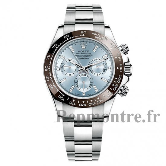 Réplique Rolex Cosmograph Daytona Ice Cadran Bleu Diamant Platinum Montre Homme - Cliquez sur l'image pour la fermer