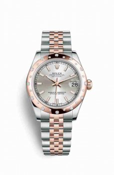 Réplique montre Rolex Datejust 31 Everose Roles Everose 178341 Cadran argent m178341-0022