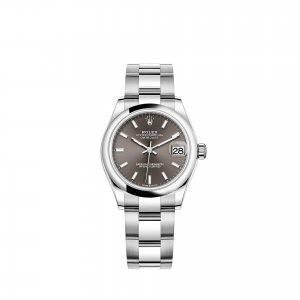 Réplique montre Rolex Datejust 31 Oystersteel cadran gris fonce