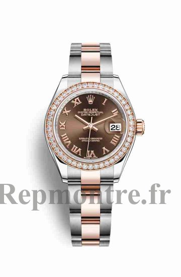 Réplique montre Rolex Datejust 28 Everose Roles 18 ct Everose 279381RBR m279381rbr-0010 - Cliquez sur l'image pour la fermer