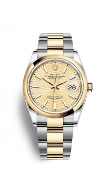 Replique Montre Rolex Datejust 36 OysterAcier and Jaune Or M126203-0040