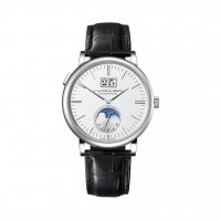 Copie de A. Lange & Sohne SAXONIA MOON PHASE en Blanc 18 carats Or 384.026