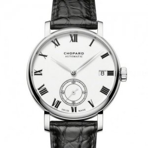 Réplique Chopard Classic Manufacture Blanc Cadran 18K Or rose Automatique 161289-5001